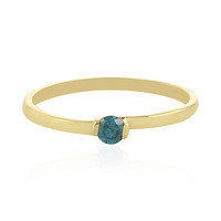 9K Blue Diamond Gold Ring