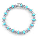 Sleeping Beauty Turquoise Silver Bracelet (Dallas Prince Designs)
