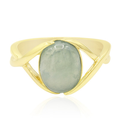 Green Jadeite Silver Ring (Annette)