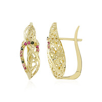 9K Pink Tourmaline Gold Earrings (Ornaments by de Melo)