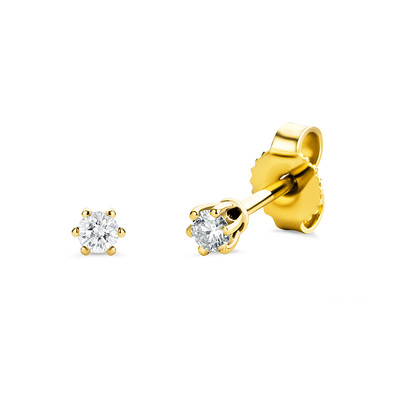 14K SI Diamond Gold Earrings