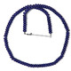 Navy Blue Quartz Silver Necklace