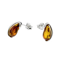 Baltic Amber Silver Earrings