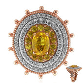Yellow Sapphire Silver Ring (Dallas Prince Designs)
