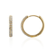 14K SI1 (I) Diamond Gold Earrings