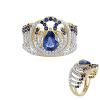 18K Blue Sapphire Gold Ring (D'vyere)