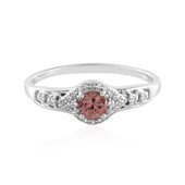 Pink Zircon Silver Ring