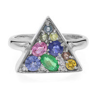 AAA Zambian Emerald Silver Ring