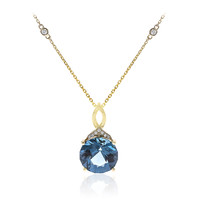 14K London Blue Topaz Gold Necklace
