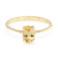 9K AAA Imperial Topaz Gold Ring