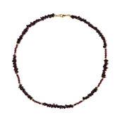 Indian Garnet Silver Necklace