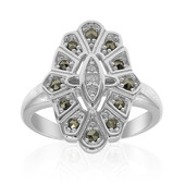 I2 (J) Diamond Silver Ring (Annette classic)