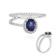 18K Ceylon Blue Sapphire Gold Ring