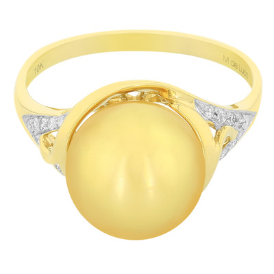 10K Golden South Sea Pearl Gold Ring (M de Luca)
