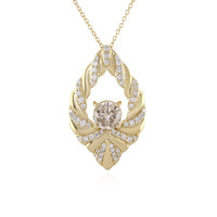 18K I2 Champagne Diamond Gold Necklace (de Melo)