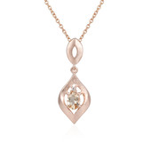 Peach Morganite Silver Necklace