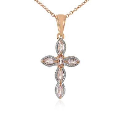 Morganite Silver Necklace