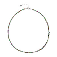 Ruby Fuchsite Silver Necklace