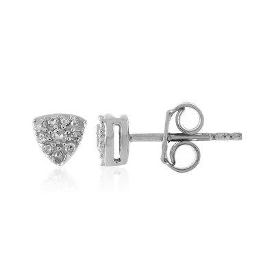 I1 (I) Diamond Silver Earrings