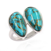 Blue Copper Turquoise Silver Ring (Faszination Türkis)