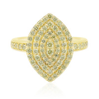 14K SI1 Canary Diamond Gold Ring