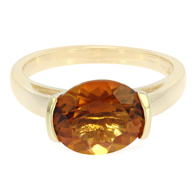 9K Madeira Citrine Gold Ring