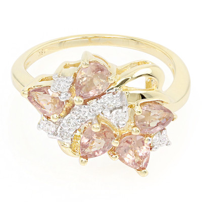18K Unheated Padparadscha Sapphire Gold Ring (AMAYANI)