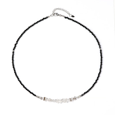 Herkimer Diamond Quartz Silver Necklace
