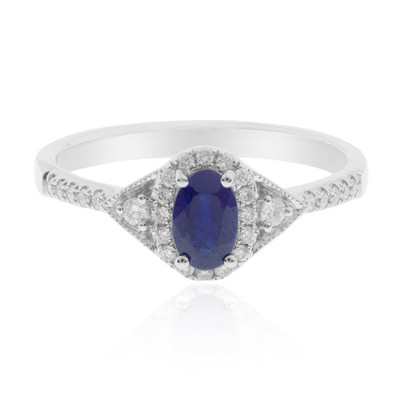 10K Ceylon Sapphire Gold Ring