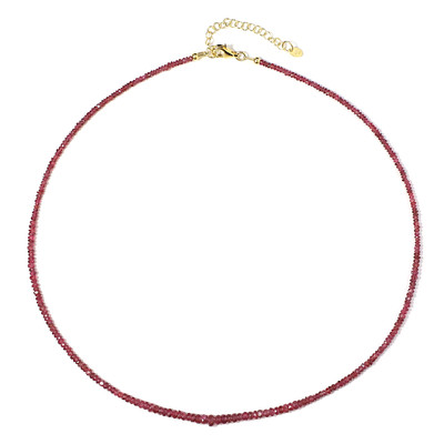 Noble Red Spinel Silver Necklace