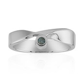 Sky Blue I1 Diamond Silver Ring