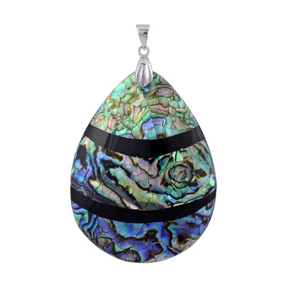 Abalone Shell Necklace Pendant White Glass Beads - Etsy | Abalone shell  necklace, Shell necklaces, Vintage jewelry