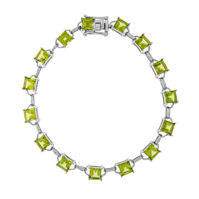 Arizona Peridot Silver Bracelet