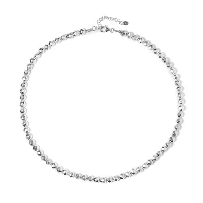 Silver Hematite Silver Necklace