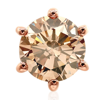 9K SI1 Argyle Rose De France Diamond Gold Pendant (Annette)