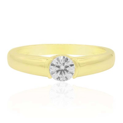 14K VVS1 (F) Diamond Gold Ring (Annette)