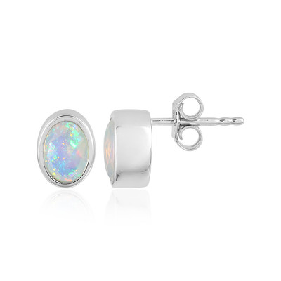Welo Opal Silver Earrings (MONOSONO COLLECTION)