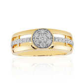 14K IF (D) Diamond Gold Ring (Annette)