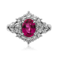 Pink Sapphire Platinium Ring (CIRARI)