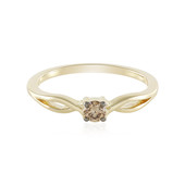 9K SI2 Champagne Diamond Gold Ring