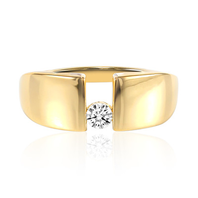 18K VVS1 (F) Diamond Gold Ring (adamantes [!])
