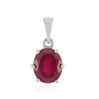 Madagascar Ruby Silver Pendant