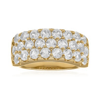 White Topaz Silver Ring
