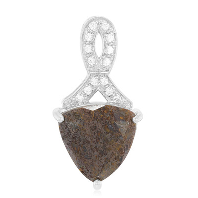 Dinosaur Bone Silver Pendant