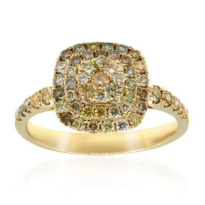 14K SI2 Fancy Diamond Gold Ring (CIRARI)
