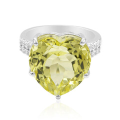 Ouro Verde Quartz Silver Ring (Tenner Diniz)