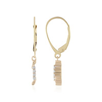 9K SI1 (H) Diamond Gold Earrings