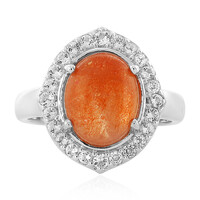 Sunstone Silver Ring