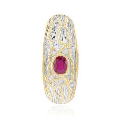 Bemainty Ruby Silver Pendant (MONOSONO COLLECTION)