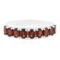 Mozambique Garnet Silver Ring